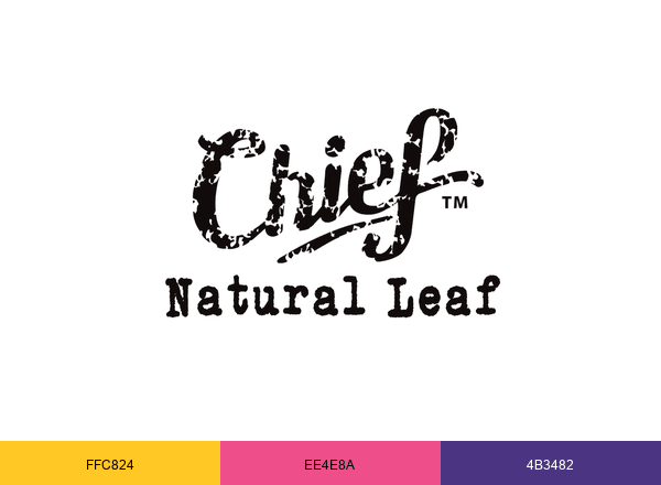 Chief Natural Leaf brand color palette
