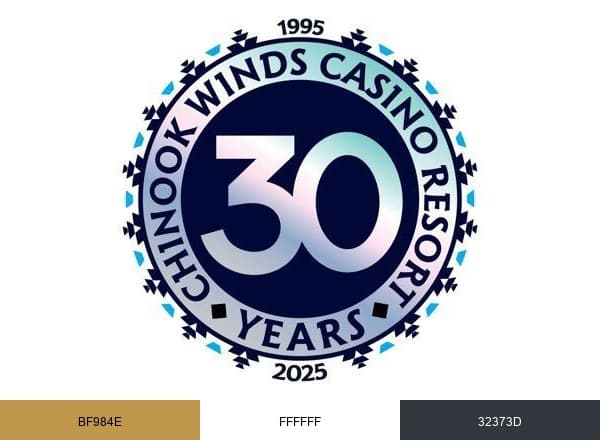 Chinook Winds Casino Resort brand color palette