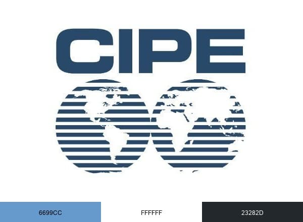 Center for International Private Enterprise brand color palette