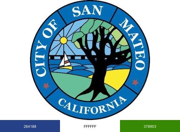 City of San Mateo brand color palette