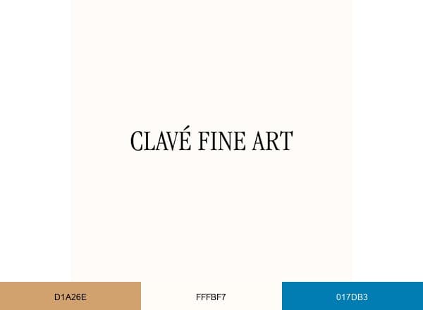 Clavé Fine Art brand color palette