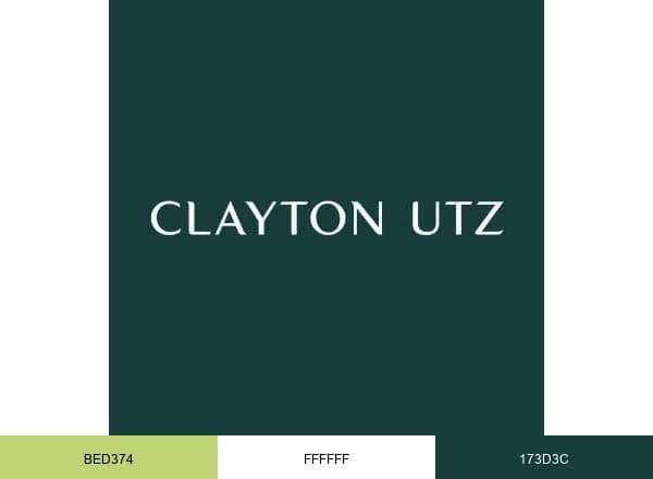Clayton Utz brand color palette