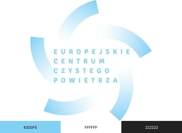 Europejskie Centrum Czystego Powietrza brand color palette