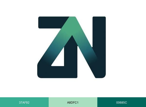 Zeronorth brand color palette