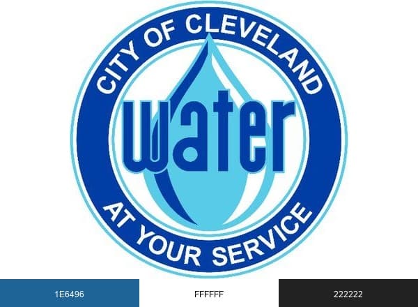 Cleveland Water brand color palette