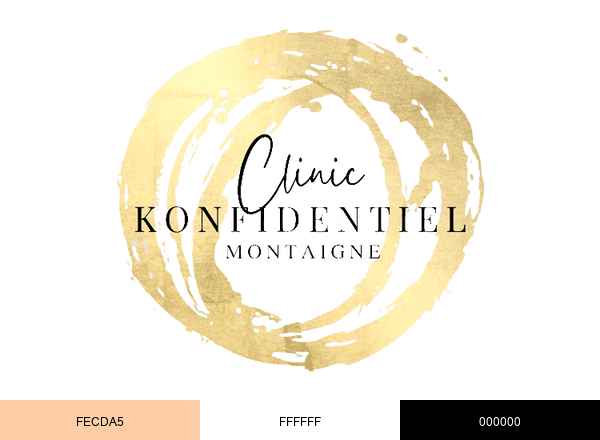 Clinic Konfidentiel Montaigne brand color palette