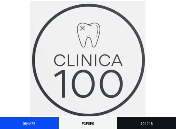Clinica 100 brand color palette