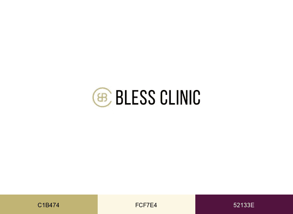 Clínica Bless brand color palette