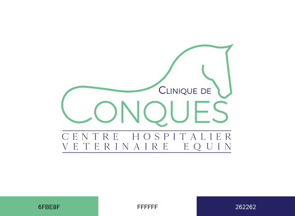 Clinique de Conques brand color palette