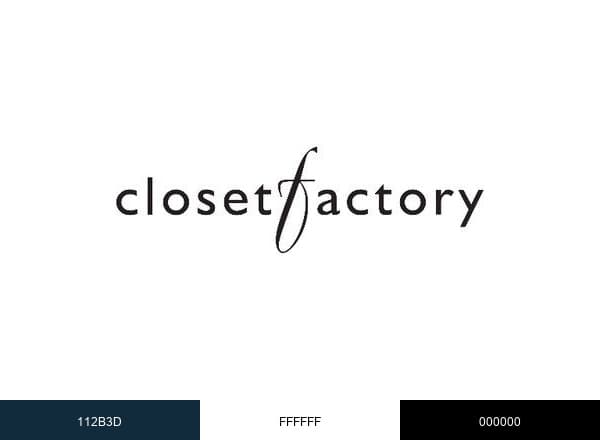 Closet Factory brand color palette