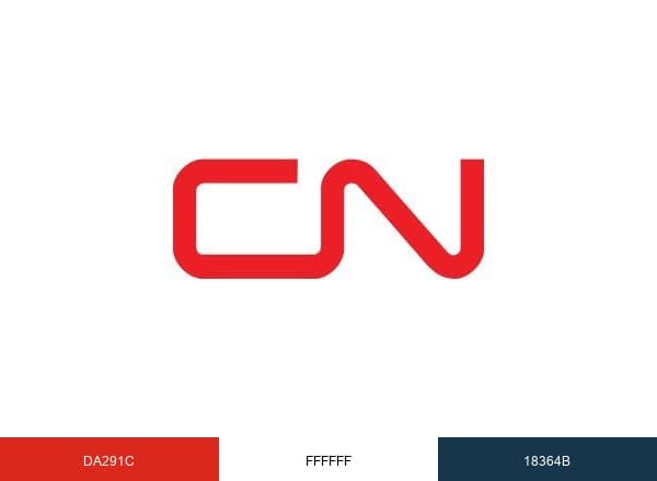 Canadian National brand color palette
