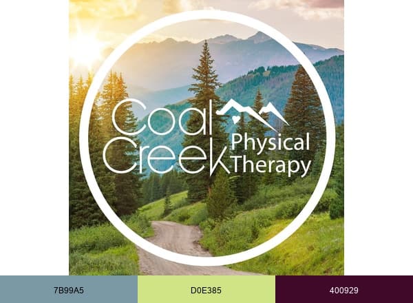 Coal Creek Physical Therapy brand color palette