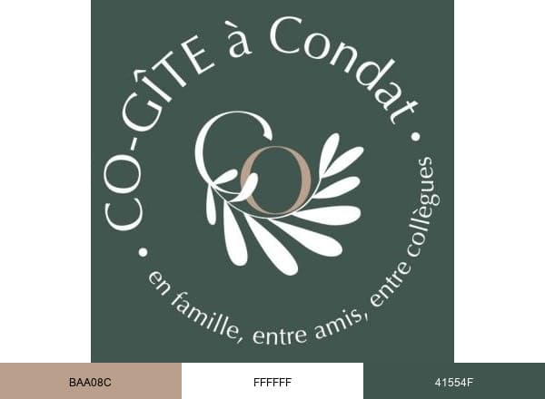 Co-Gîte à Condat brand color palette