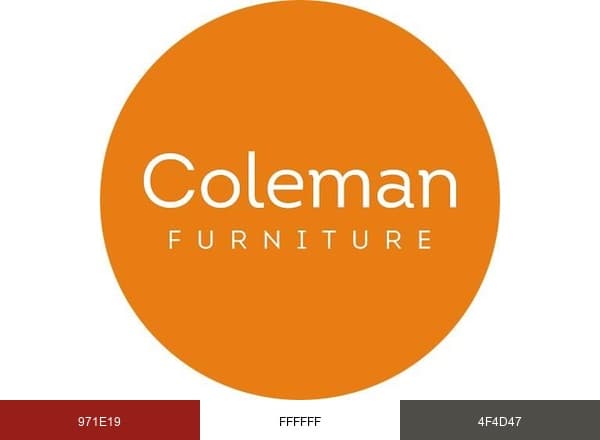 Coleman Furniture brand color palette