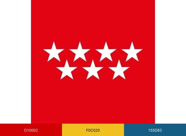 Comunidad de Madrid brand color palette
