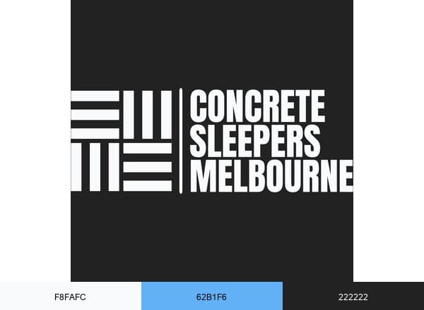 Concrete Sleepers Melbourne brand color palette