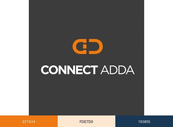 Connect Adda brand color palette