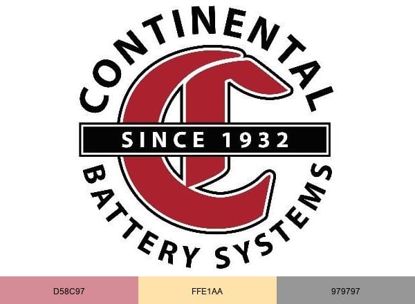 Continental Battery Systems brand color palette