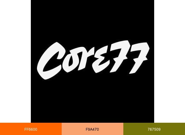 Core77 brand color palette