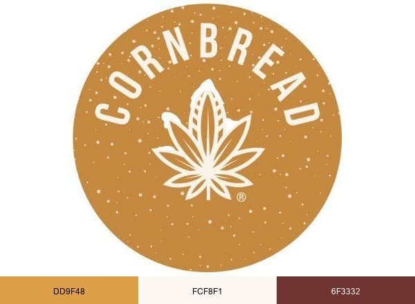 Cornbread Hemp brand color palette