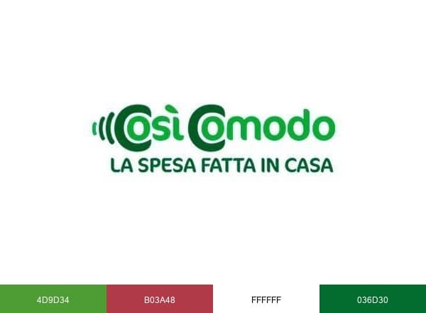 CosìComodo brand color palette