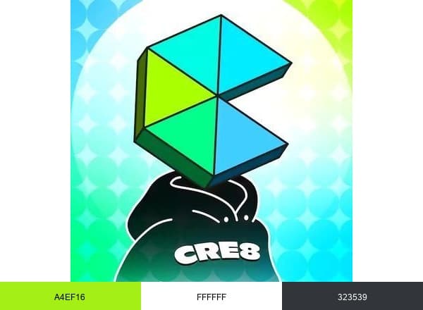 Creaticles brand color palette