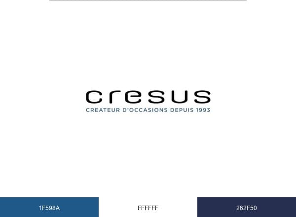 Cresus Montres et Bijoux d'occasion brand color palette