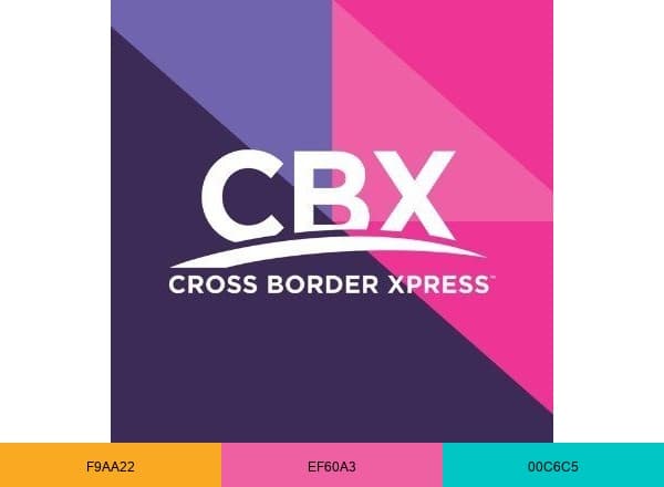 Cross Border Xpress brand color palette