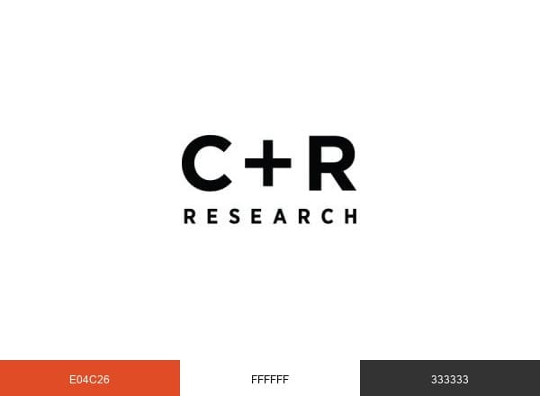C+R Research brand color palette