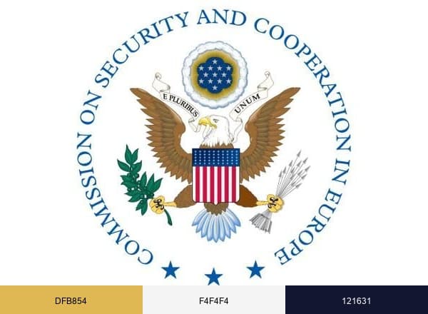 U.S. Helsinki Commission brand color palette