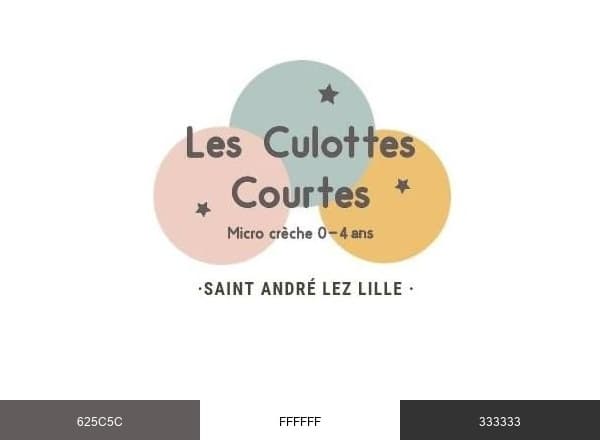 Micro crèche Les Culottes Courtes brand color palette