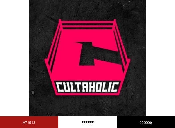 Cultaholic Wrestling brand color palette