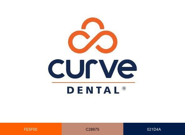 Curve Dental brand color palette