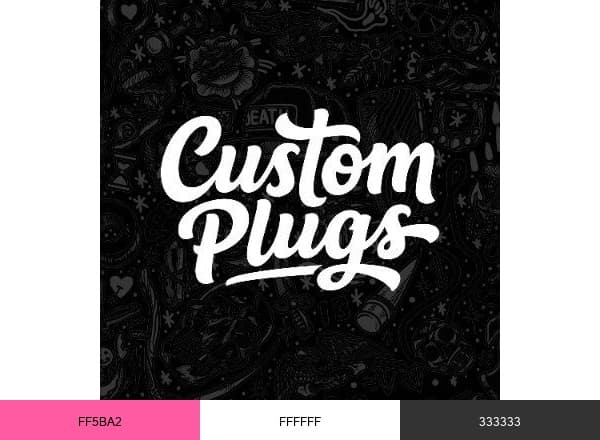 Custom Plugs brand color palette