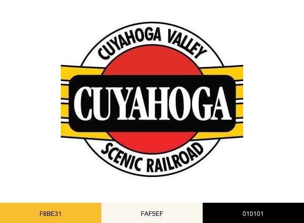 Cuyahoga Valley Scenic Railroad brand color palette