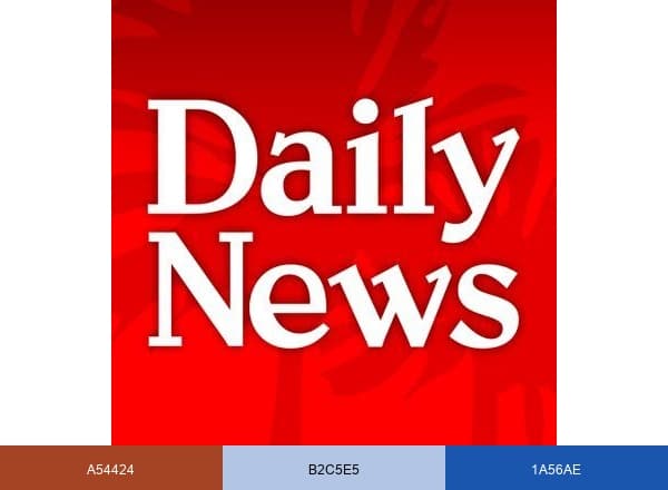 L.A. Daily News brand color palette