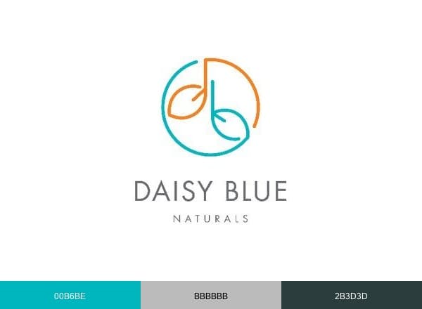 Daisy Blue Naturals brand color palette