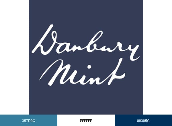 Danbury Mint brand color palette