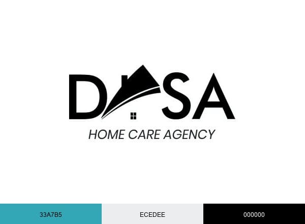 DASA Home Care Agency brand color palette