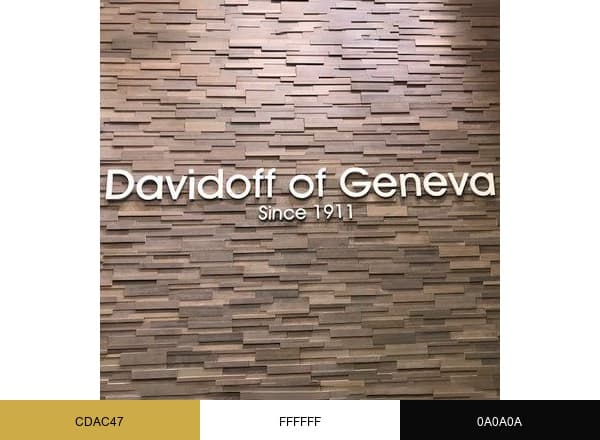 Davidoff of Geneva Brooklyn brand color palette