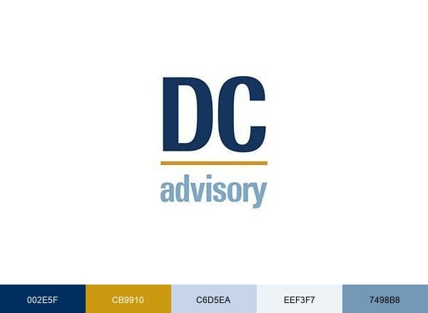 DC Advisory brand color palette