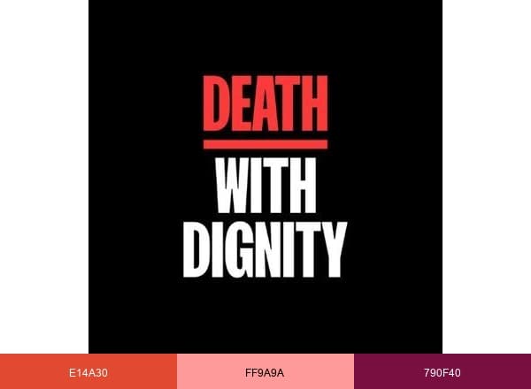 Death With Dignity brand color palette