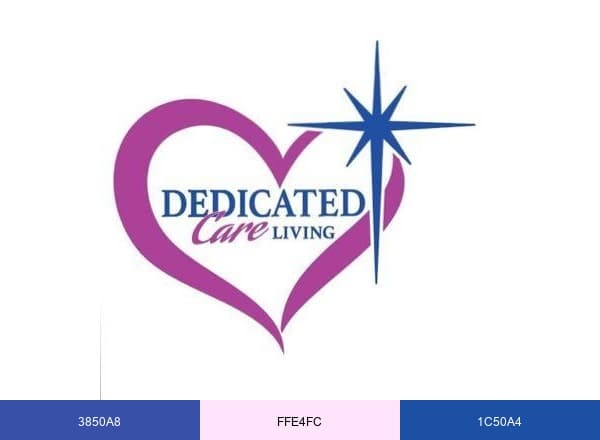 Dedicated Care Living brand color palette