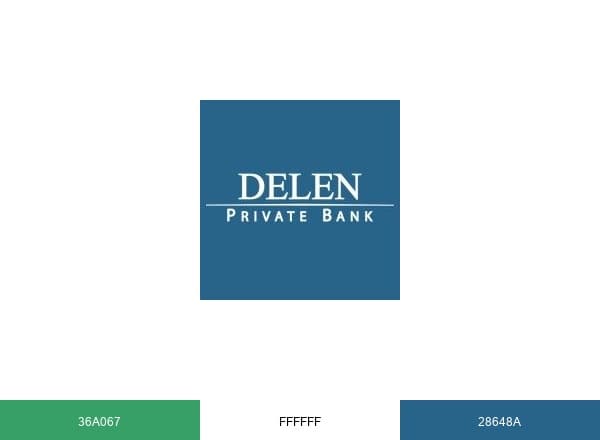 Delen Private Bank brand color palette