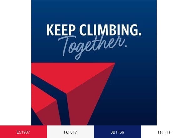 Delta brand color palette