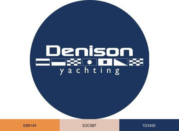 Denison Yachting brand color palette