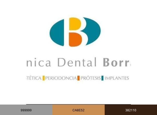 Dental Borrás brand color palette