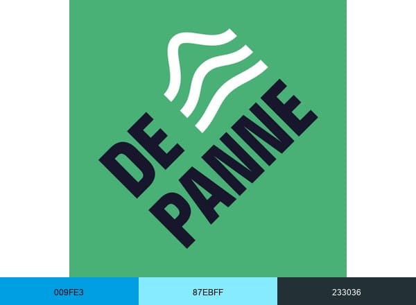 Gemeente De Panne brand color palette