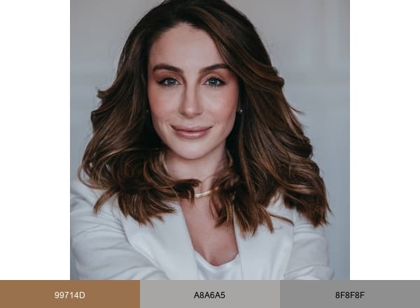 Dermatologista em Chapecó brand color palette