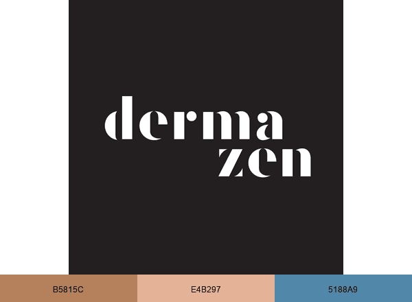 Dermazen brand color palette